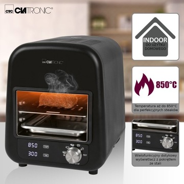 МОЩНЫЙ ЭЛЕКТРИЧЕСКИЙ ГРИЛЬ ДЛЯ СТЕЙКОВ, ПИЦЦЫ, БУРГЕРОВ C