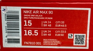 Buty Nike Air Max 90 r. 49,5