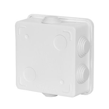 PUSZKA ZATRZASKOWA NATYNKOWA HERMETYCZNA ELEKTRYCZNA 85x85x40 mm !PROMOCJA!