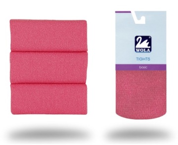 Колготки зимові WOLA TIGHTS BASIC розмір 62-74 рожевий 0-2 роки