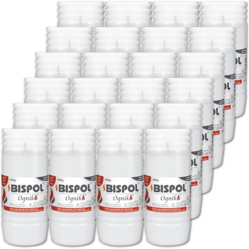 Вставки для свечей парафиновые BISPOL WP3 72h 24 шт.