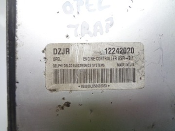 OPEL ASTRA G 1.6 16V JEDNOTKA MOTORU 12242020