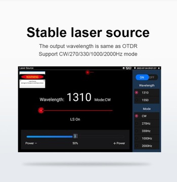 ТЕСТЕР CCTV Touch IPS 5,4 дюйма OTDR test 1310/1550