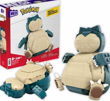 MEGA CONSTRUX KLOCKI POKEMON SNORLAX 246 EL + KARTKA PREZENTOWA