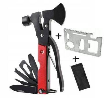 MULTITOOL 17w1 NARZĘDZIE WIELOFUNKCYJNE SURVIVAL + KARTA PRZEŻYCIA