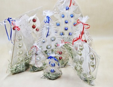 Деревянное украшение в подарок на елку 5 wz + бесплатно S