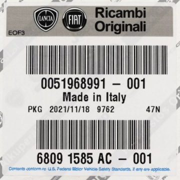 Lancia Delta Thema Voyager ženklelis, emblema, priekis OE 51968991 – nuotrauka 5