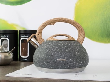 Чайник Klausberg стальной 2,7 л, серый