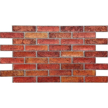 PANELE ŚCIENNE DEKORACYJNE 3D PCV CEGŁA FIRE BRICK
