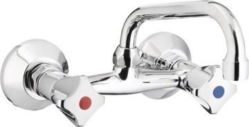 Bateria STANDARD umywalkowa ścienna 145 mm