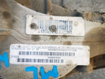 MERCEDES ML W164 3.0 CDI NÁPRAVA DIFER PŘEDNÍ 3.45 A1643302102