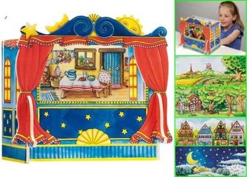 GOKI 51786 TEATRZYK DLA PACYNEK Z 5 TŁAMI
