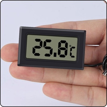 SONDA TERMOMETR LCD Z SONDĄ ELEKTRONICZNY CYFROWY DO AKWARIUM LODÓWKI KABEL