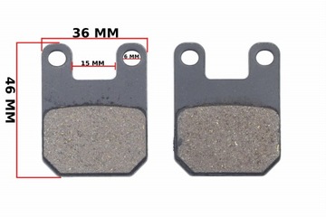 KLOCKI HAMULCA TYŁ YAMAHA TZR 50 03-08 FM