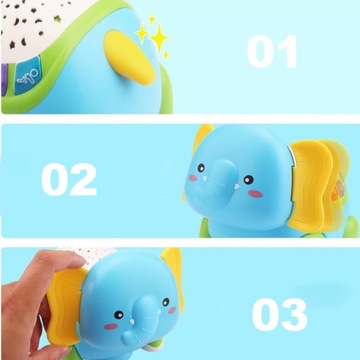 ИГРУШКА ДЛЯ РЕБЕНКА СЛОН МУЗЫКАЛЬНЫЙ СЕНСОР ДЛЯ РЕБЕНКА ЗВУКОВОЙ ПРОЕКТОР