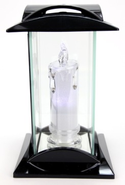 LANTERN GRIT Серебристый квадрат с аппликацией SILVER ROSE, устойчивый и тяжелый.