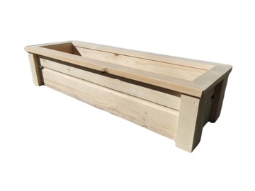 Donica drewnian 100x30x23 Dosatwa GRATIS Doniczka