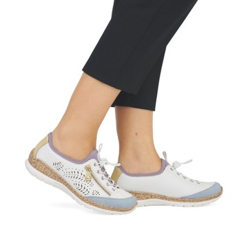 Женская спортивная обувь Rieker Ажурная вставка Memosoft, кроссовки Max Komfort