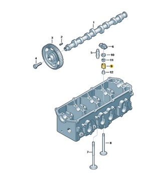 OE VAG PRUŽINA VENTILU VW GOLF 1,6 98-14