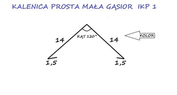 KALENICA PROSTA MAŁA GĄSIOR IKP1 STAL 2 MB
