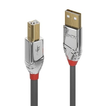 Lindy 36644 kabel USB 5 m USB 2.0 USB A USB B Szary