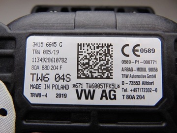 80A880204F AIRBAG ULOŽENÍ DESKY AUDI Q5 SQ5 80A 2017+