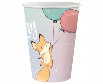 Kubeczki HB z liskiem 6szt 270ml PG-KHBL