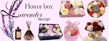 Мыло Flower Box цветы со СВЕЧОЙ в подарочной упаковке для учителя