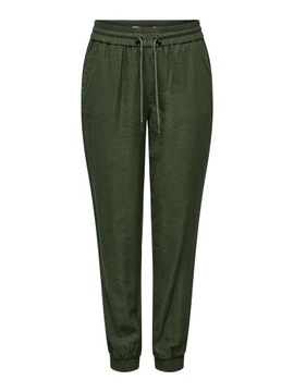 ONLY Spodnie dresowe 15203946 Zielony Regular Fit