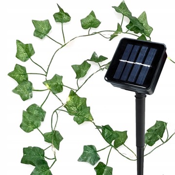 GIRLANDA LAMPKI OGRODOWE SOLARNE 50 LED 5M CIEPŁE