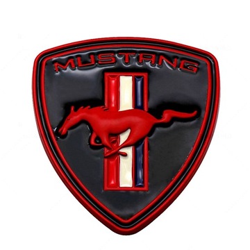 Emblemat Czarnego Mustanga znaczek Naklejki na karoserię do Ford 6,5*5,5cm