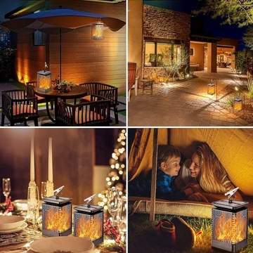 СОЛНЕЧНАЯ СВЕТОДИОДНАЯ ЛАМПА С ЭФФЕКТОМ ПЛАМЕНИ ФОНАРЬ