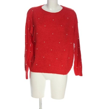 H&M Sweter z dzianiny Rozm. EU 38 czerwony