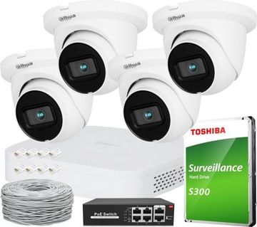 Zestaw do monitoringu Dahua IP-KIT-4MP HDW2441 4ch