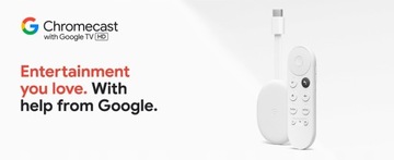МУЛЬТИМЕДИЙНЫЙ ПЛЕЕР GOOGLE CHROMECAST 4.0 HD 4 ГБ Smart TV HDMI