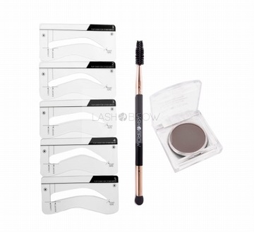 Zestaw do makijażu brwi Stamp Brows 5 Espresso
