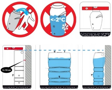 РЕЗЕРВУАР ДЛЯ ДОЖДЕВОЙ ВОДЫ Waterform Tower Stone [500L] СЕРЫЙ PROSPERPLAST