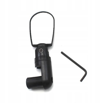 Велосипедное зеркало, регулируемое штифтом на руле.