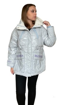 ЖЕНСКАЯ КУРТКА-ПАРКА ОВЕРСАЙЗ С ОКРАШЕННОЙ ПЕРЕХОДНОЙ ВЕСНОЙ