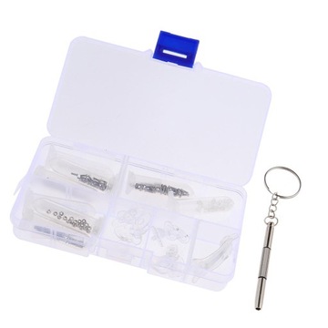 Repair Tool Kit for Screwdriver Glasses, Sockets, Nose Pad, Screws, Nuts