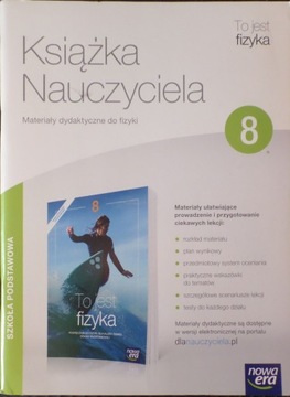 TO JEST FIZYKA 8 książka nauczyciela testy sprawdziany Nowa Era