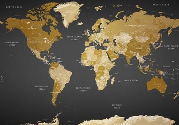 FOTOTAPETA MAPA ŚWIATA 250x175 k-A-0092-a-a