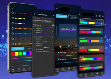 Комплект наружного цифрового освещения WiFi светодиодная лента музыкальная RGB IP68 25м