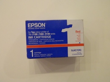 TUSZ ORYGINAŁ EPSON SJIC7(R) RED C33S020405 25,5ml