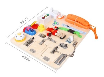 ДЕРЕВЯННАЯ СЕНСОРНАЯ ДОСКА ДЛЯ ДЕТЕЙ МОНТЕССОРИ ТМ-02