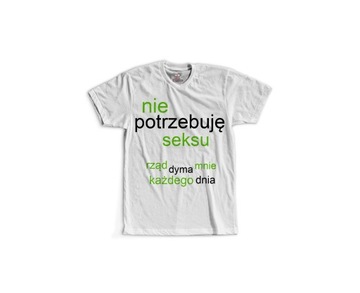 KOSZULKA T-SHIRT PIS ANTY PIS RZĄD ŚMIESZNY PREZENT URODZINY XL