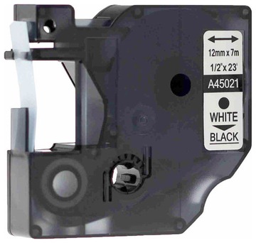 TAŚMA DO DYMO LabelWriter 12MM 7M CZARNA D1 45021