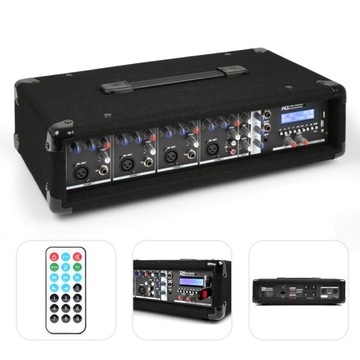 Powermikser 4-kanałowy 800W PD MP3 BT SD Live PA