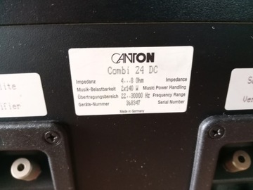 Canton Combi 24 DC subwoofer z satelitami