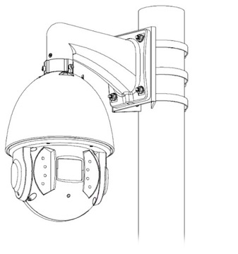 PFA150 DAHUA КРОНШТЕЙН ДЛЯ PTZ-КАМЕР С КНОПОЧНОЙ ТРУБКОЙ